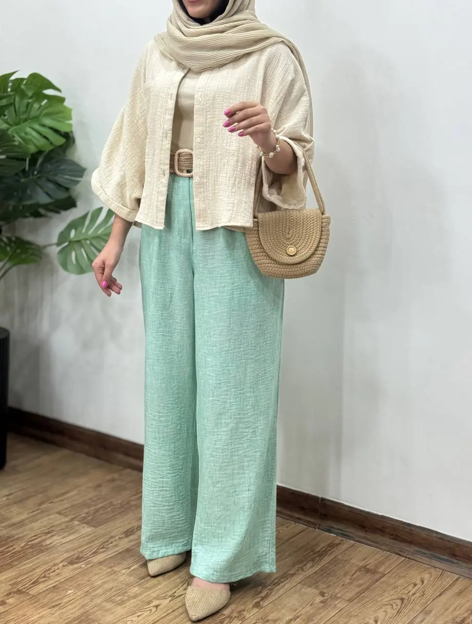 شلوار لینن زارا (با ارسال رایگان)